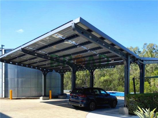 BIPV waterproof solar carport structure