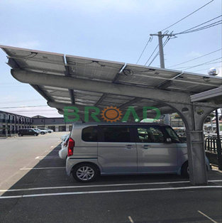 シングルパイルカーポート 構造- 30KW  in 日本