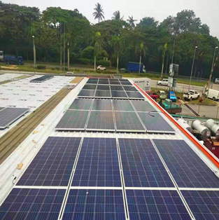台形錫屋根ソーラーProject-450KW マレーシアで